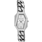 Michael Kors Gia MK4879 Silver-Tone Hexagonal Chain Watch