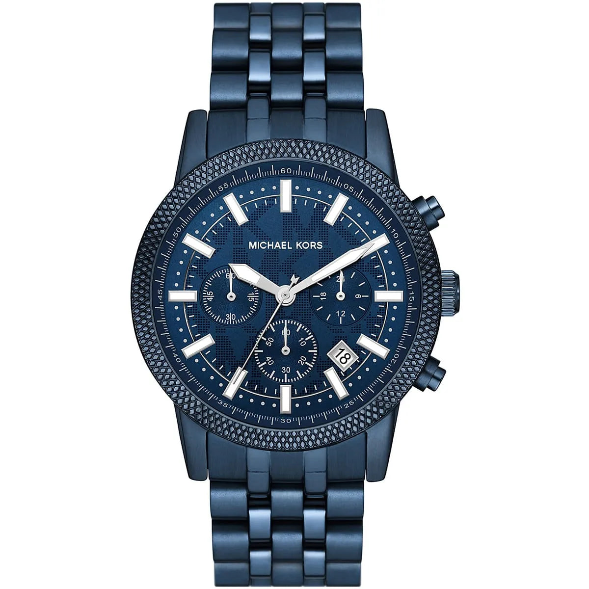 Michael Kors Hutton MK9088 Chronograph All-Navy Blue Stainless Steel Men's Watch