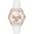 Michael Kors Jessa MK6945 Rose Gold-Tone White Dial White Rubber Women's Watch