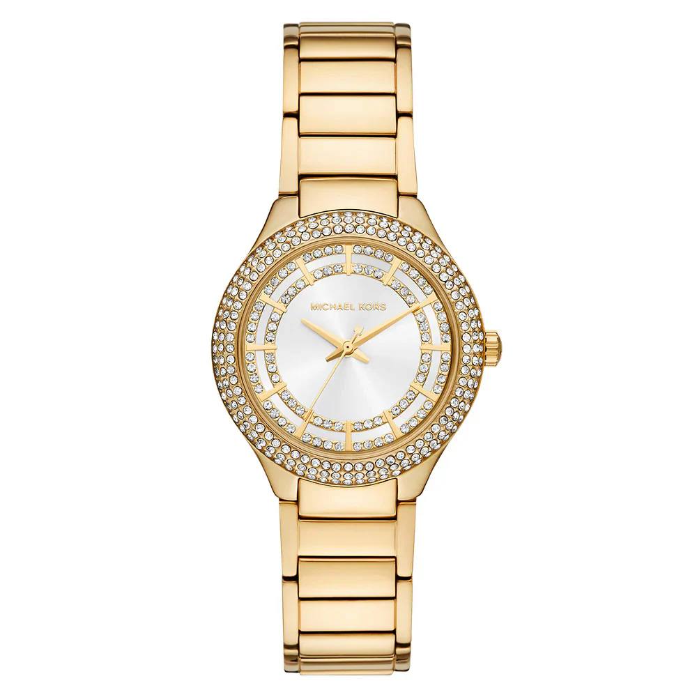 Michael Kors Kerry MK3312 Gold-Tone Full Crystal Glitz Watch