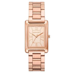 Michael Kors Maren MK4905 Rose Gold-Tone Rectangular Ladies Watch