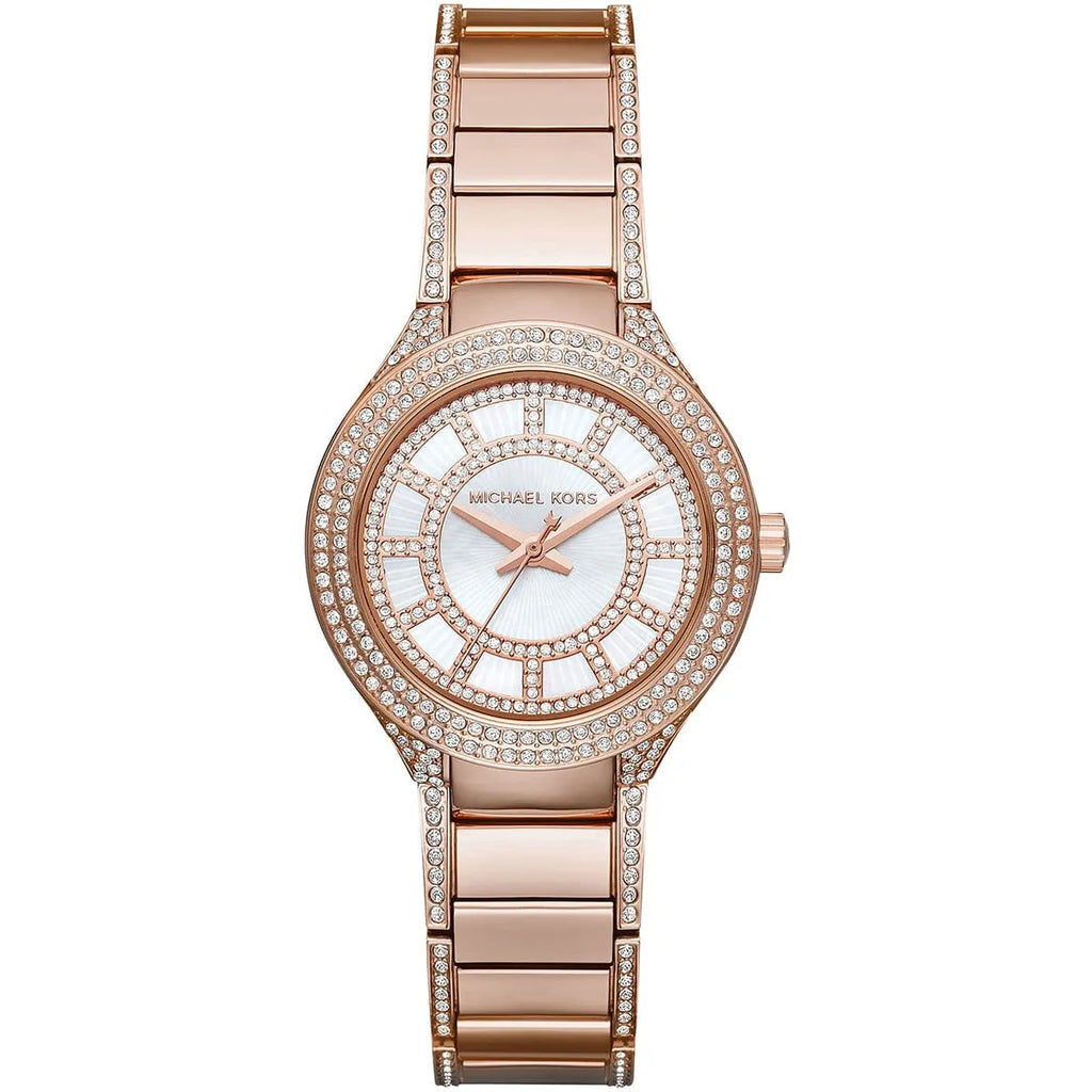 Michael Kors Mini Kerry MK3443 Rose Gold Crystal Glitz Watch - Best Price in Egypt