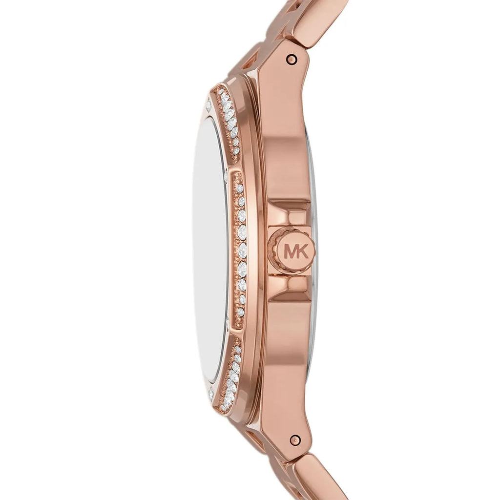 Michael Kors Lennox MK1063 Rose Gold MK Logo Watch