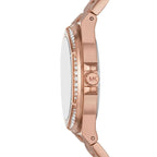 Michael Kors Lennox MK1063 Rose Gold MK Logo Watch