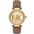 Michael Kors Liliane MK2973 Gold Watch with Yellow MK Logo Strap