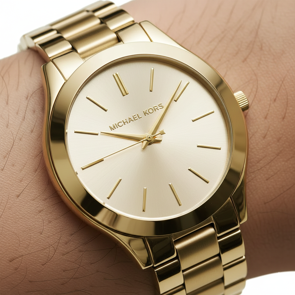 Michael Kors Slim Runway MK3179 Full Gold Watch