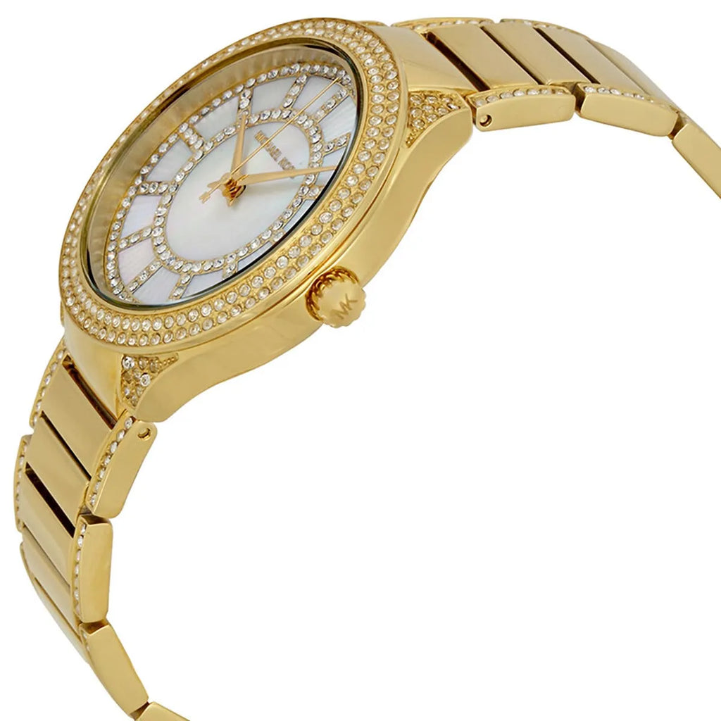 Michael Kors Kerry MK3312 Gold-Tone Full Crystal Glitz Watch