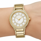 Michael Kors Kerry MK3312 Gold-Tone Full Crystal Glitz Watch