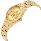 Michael Kors Mini Slim Runway MK3477 Gold Logo Watch