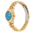 Michael Kors Lexington Mini MK4813 Gold Tone Turquoise Stone Dial Watch