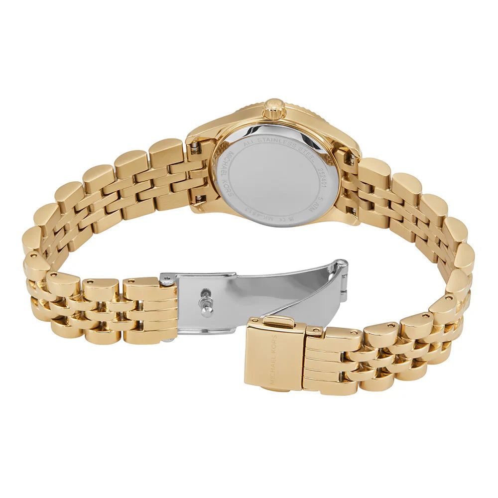Michael Kors Lexington Mini MK4813 Gold Tone Turquoise Stone Dial Watch