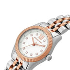 Michael Kors Lexington MK4817 Two-Tone Silver & Rose Gold Crystal Watch