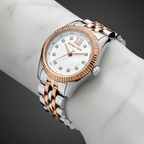 Michael Kors Lexington MK4817 Two-Tone Silver & Rose Gold Crystal Watch