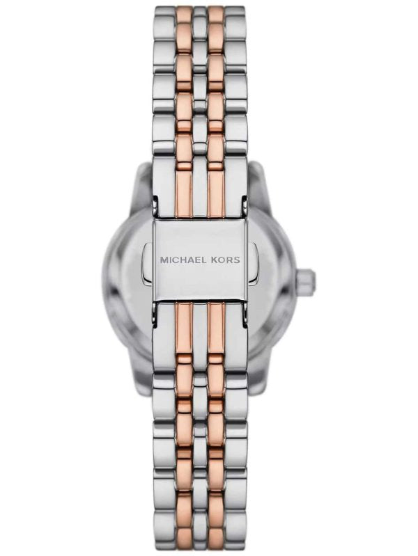 Michael Kors Lexington MK4817 Two-Tone Silver & Rose Gold Crystal Watch