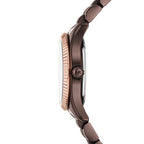 Michael Kors Lexington Mini MK4844 Chocolate Brown & Rose Gold Watch