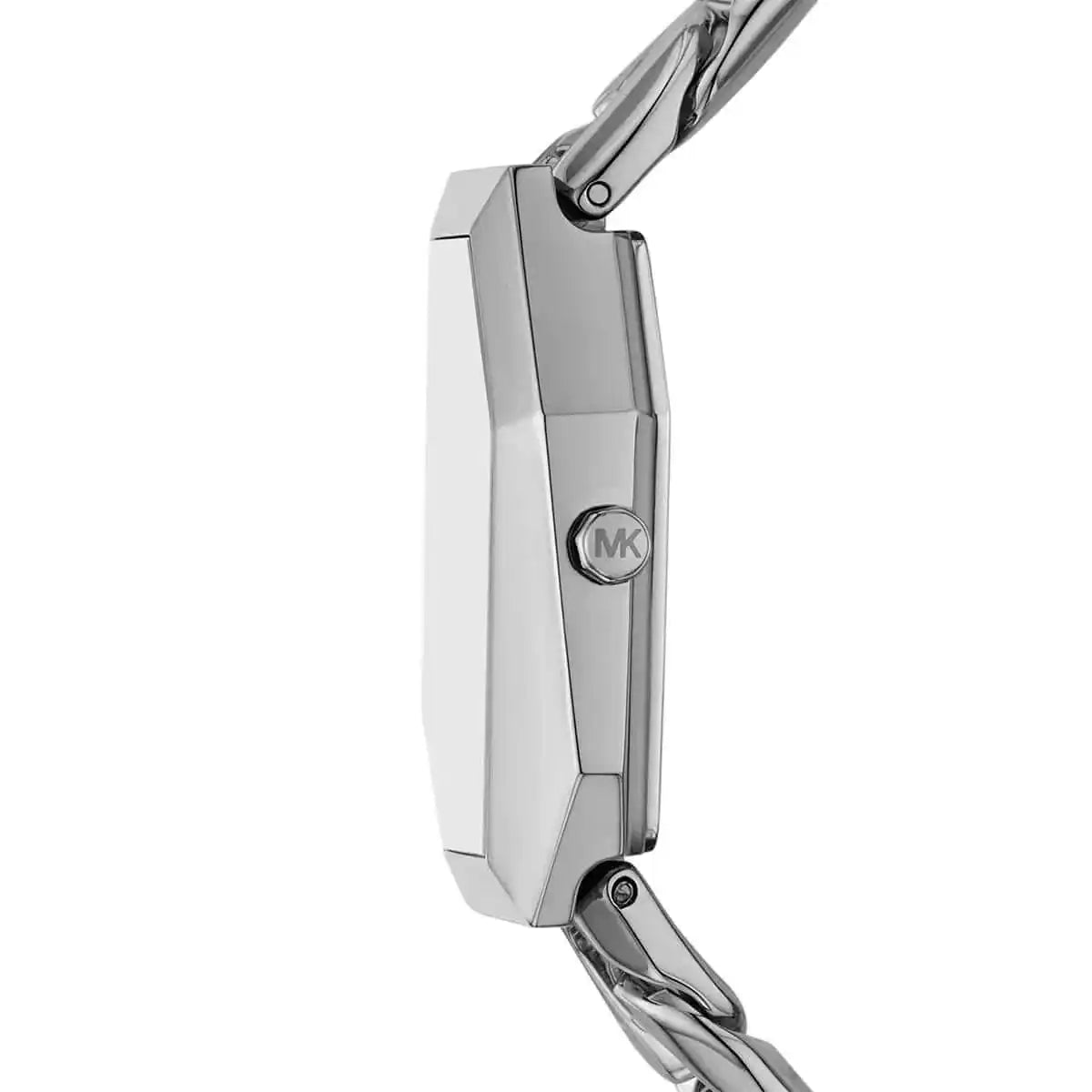 Michael Kors Gia MK4879 Silver-Tone Hexagonal Chain Watch