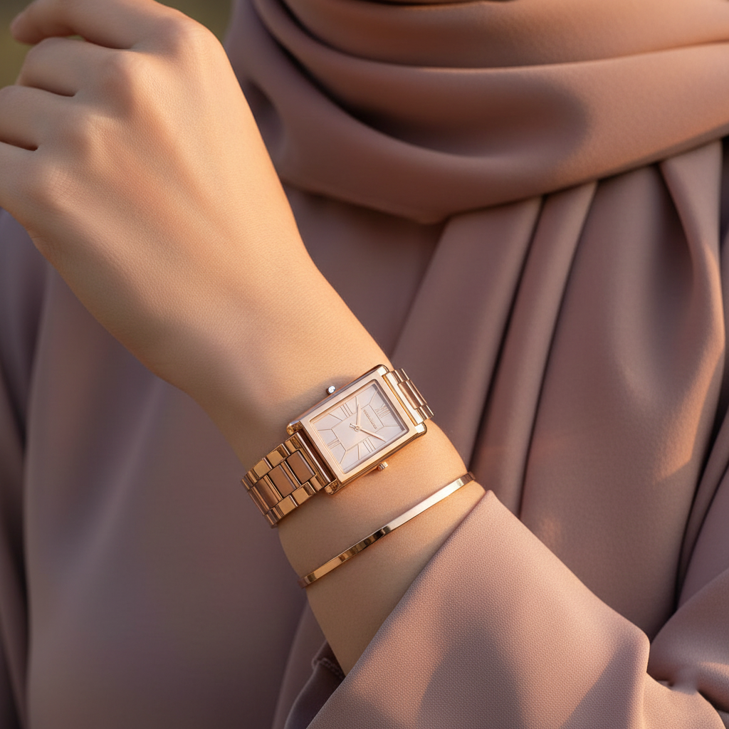Michael Kors Maren MK4905 Rose Gold-Tone Rectangular Ladies Watch
