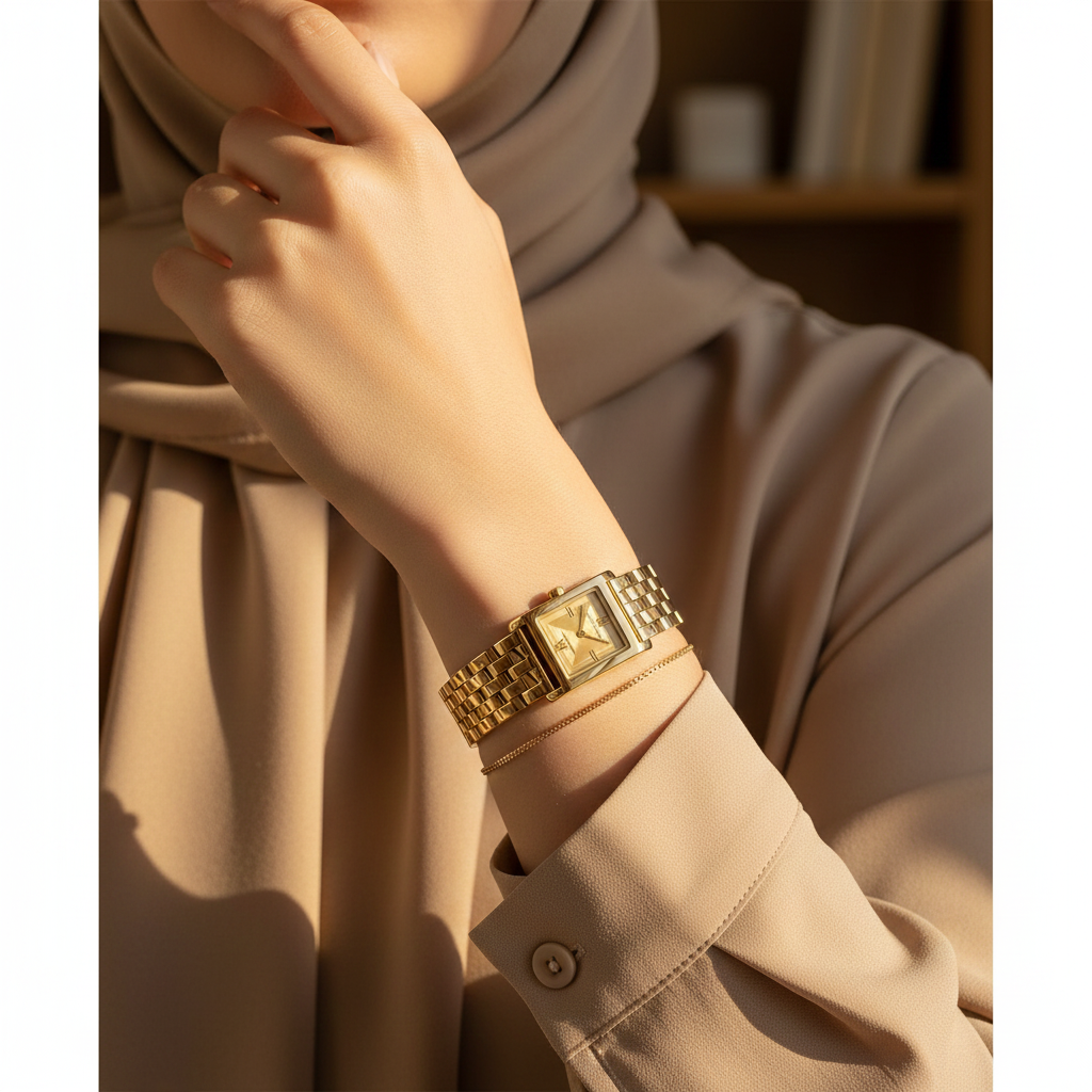 Michael Kors Georgie MK4931 Gold-Tone Square Dial Ladies Watch