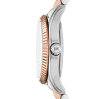 Michael Kors Lexington MK4987 Two-Tone Silver & Rose Gold Crystal Watch