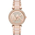 Michael Kors Parker MK6176 Rose Gold Watch with Blush Pink Acetate Links