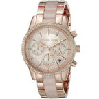 Michael Kors Ritz MK6307 Rose Gold & Blush Acetate Watch