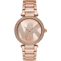Michael Kors Parker MK6660 Rose Gold Watch with Crystal MK Logo Dial
