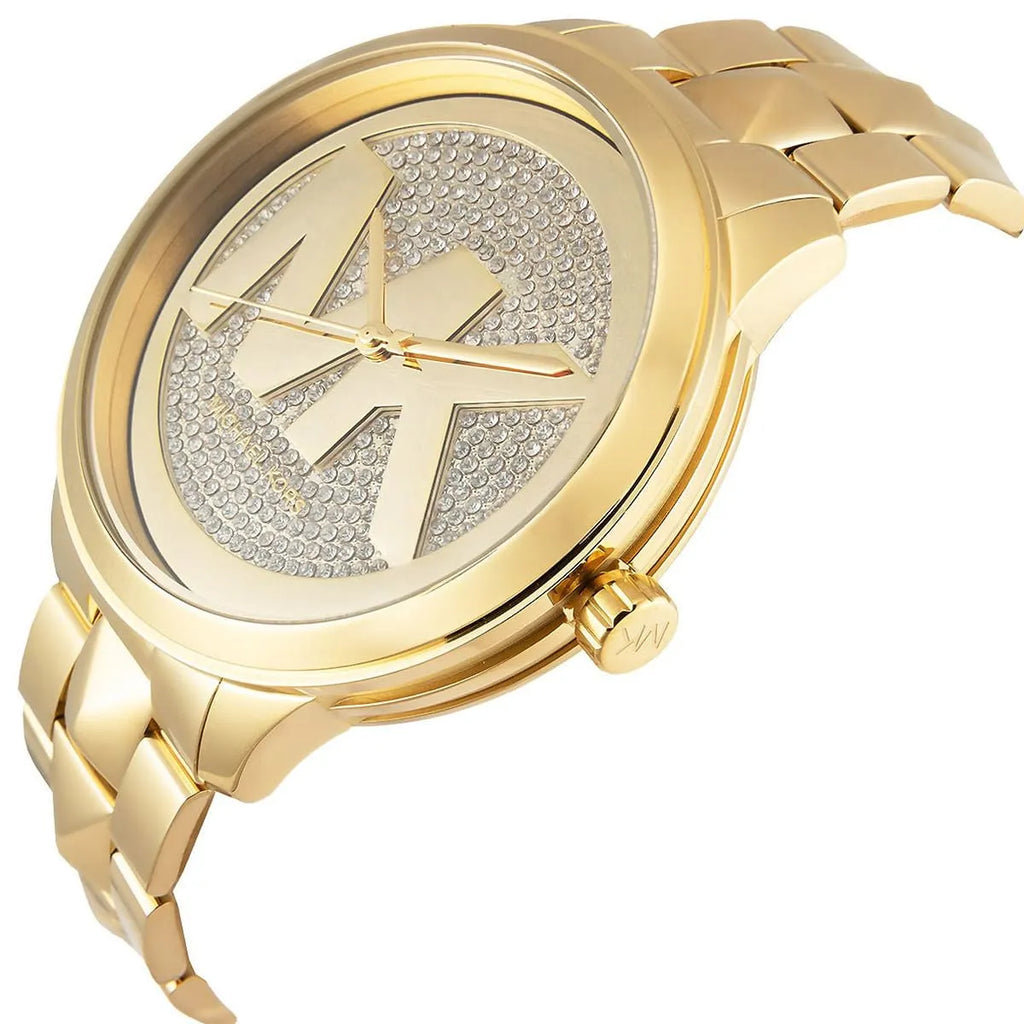 Michael Kors Runway MK6714 Gold Studded Glitz Watch
