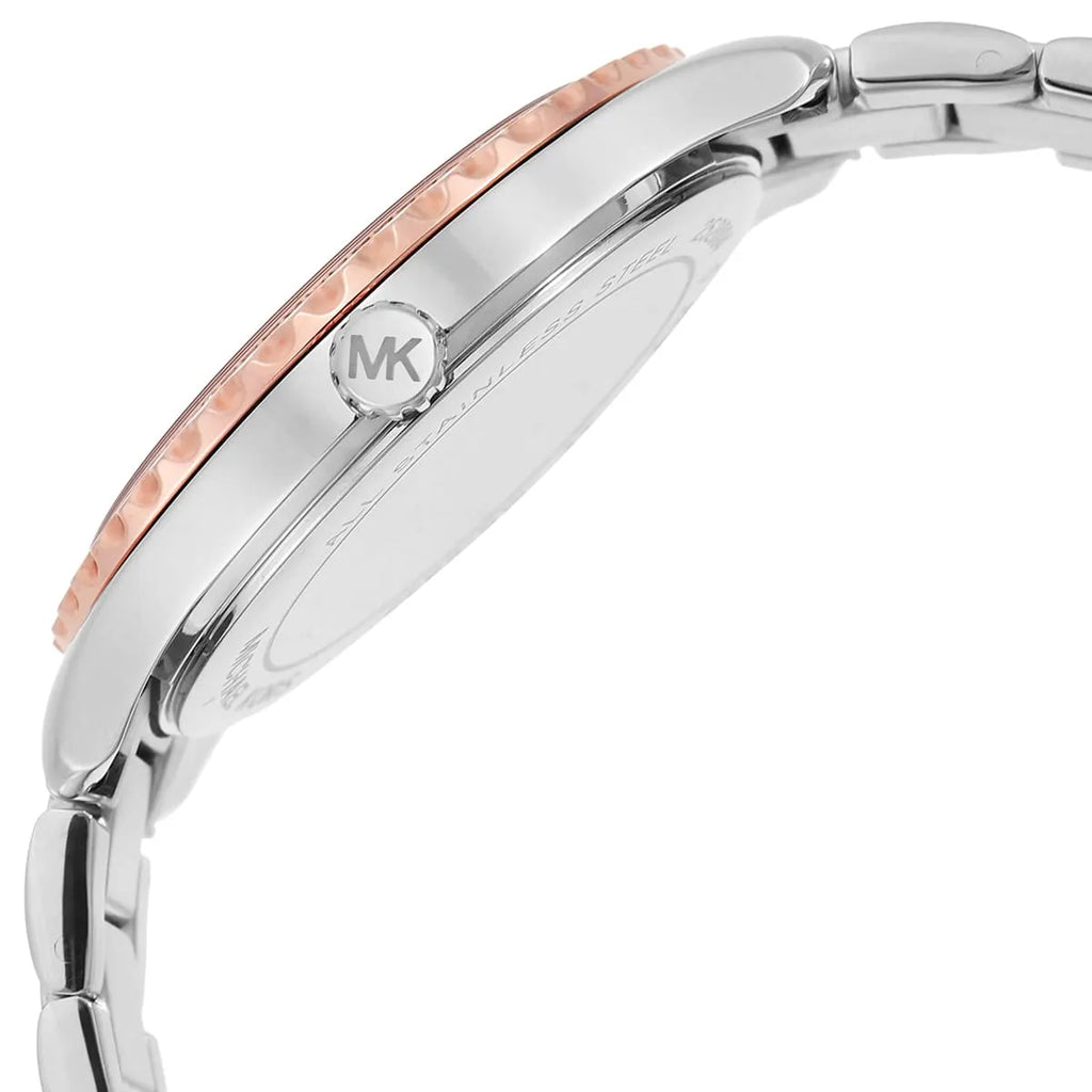 Michael Kors Layton MK6849 Two-Tone MOP Crystal Watch