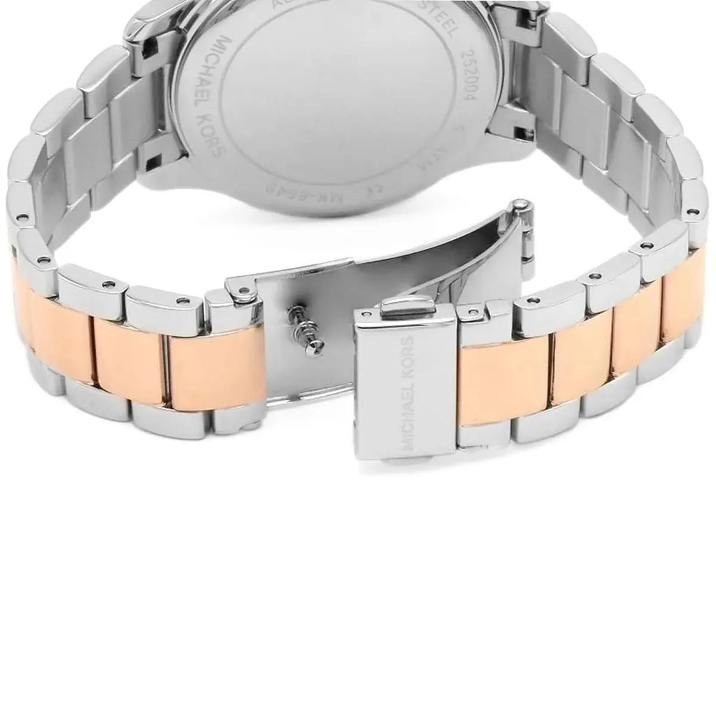 Michael Kors Layton MK6849 Two-Tone MOP Crystal Watch