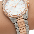 Michael Kors Layton MK6849 Two-Tone MOP Crystal Watch