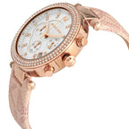 Michael Kors Parker MK6935 Rose Gold & Pink Logo Watch