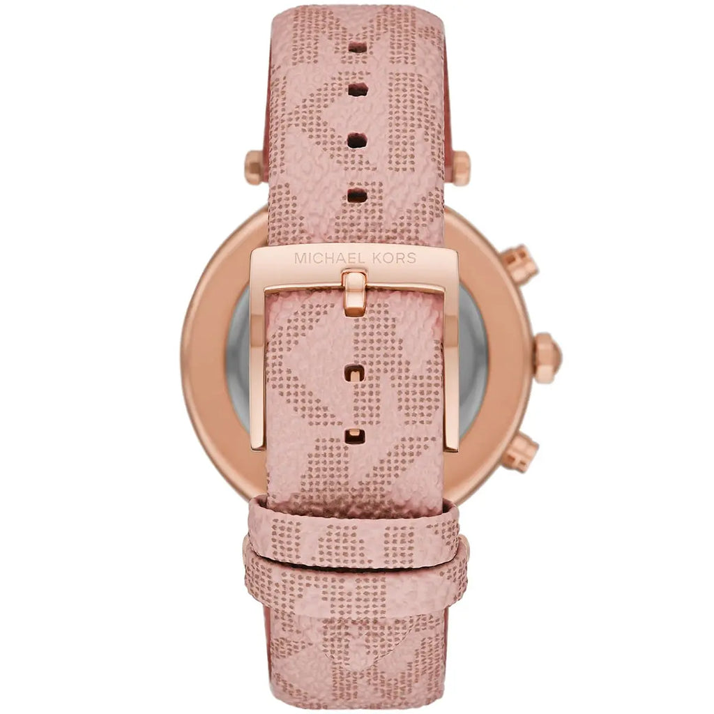 Michael Kors Parker MK6935 Rose Gold & Pink Logo Watch