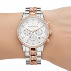 Michael Kors Ritz MK6938 Two-Tone Pavé Chronograph Watch