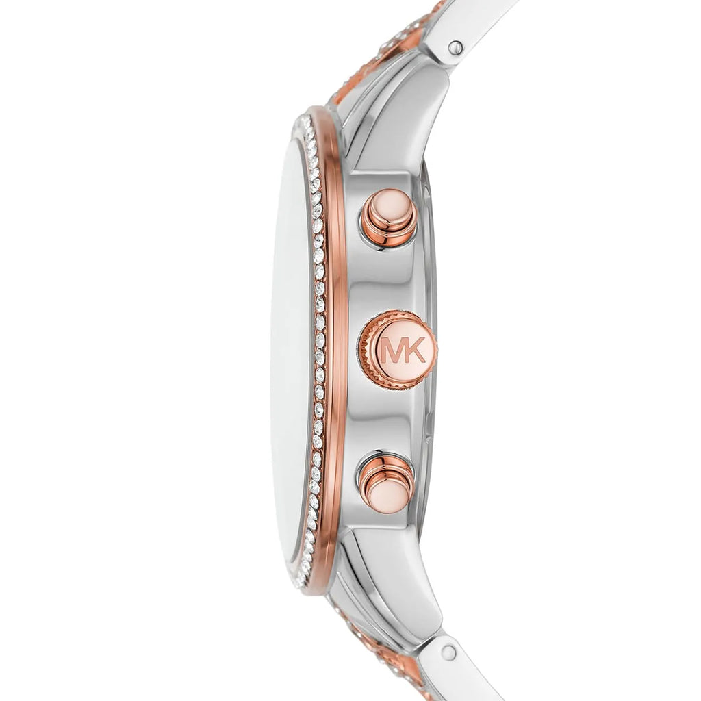 Michael Kors Ritz MK6938 Two-Tone Pavé Chronograph Watch