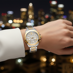 Michael Kors Wren MK6953 Two-Tone Glitz Chronograph Watch