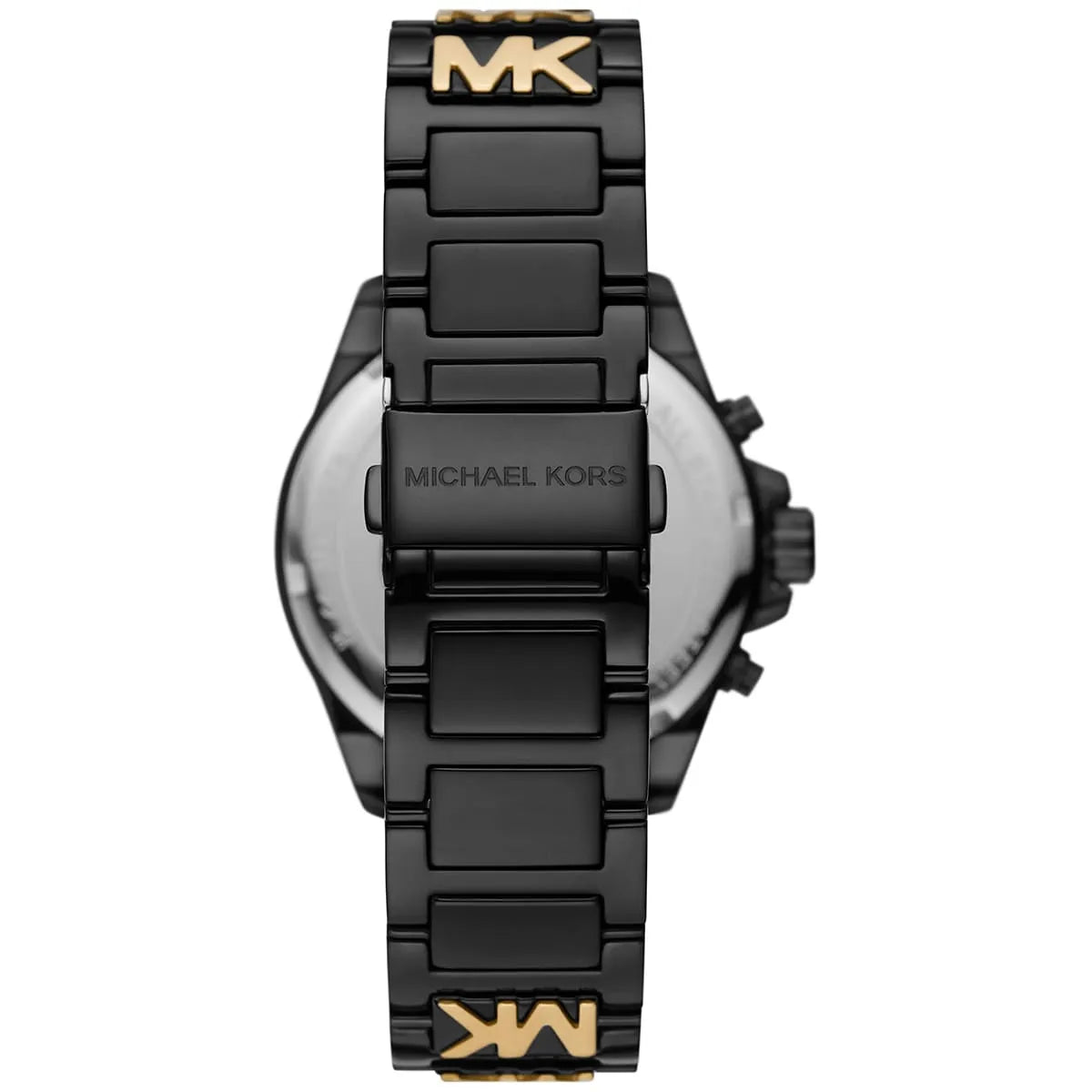 Michael Kors Wren MK6978 Black & Gold Chronograph Logo Watch