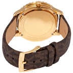 Michael Kors Runway MK6979 Gold Glitz Dial Signature Strap Watch
