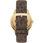 Michael Kors Runway MK6979 Gold Glitz Dial Signature Strap Watch