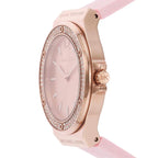 Michael Kors Lennox MK7282 Rose Gold & Pink Logo Silicone Watch