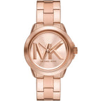 Michael Kors Brynn MK7318 Rose Gold Watch with Oversized MK Logo Dial