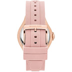 Michael Kors Camille MK7334 Rose Gold Glitz & Pink Silicone Watch