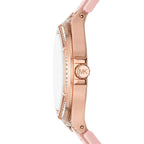 Michael Kors Camille MK7334 Rose Gold Glitz & Pink Silicone Watch