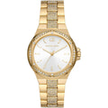 Michael Kors Lennox MK7361 Gold-Tone Watch with Pavé Crystal Bracelet