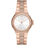 Michael Kors Lennox MK7362 Rose Gold Watch with Pavé Crystal Bracelet