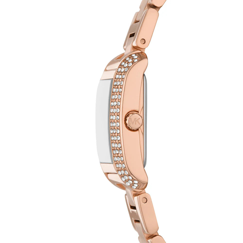 Michael Kors Emery MK7512 Rose Gold Rectangular Watch