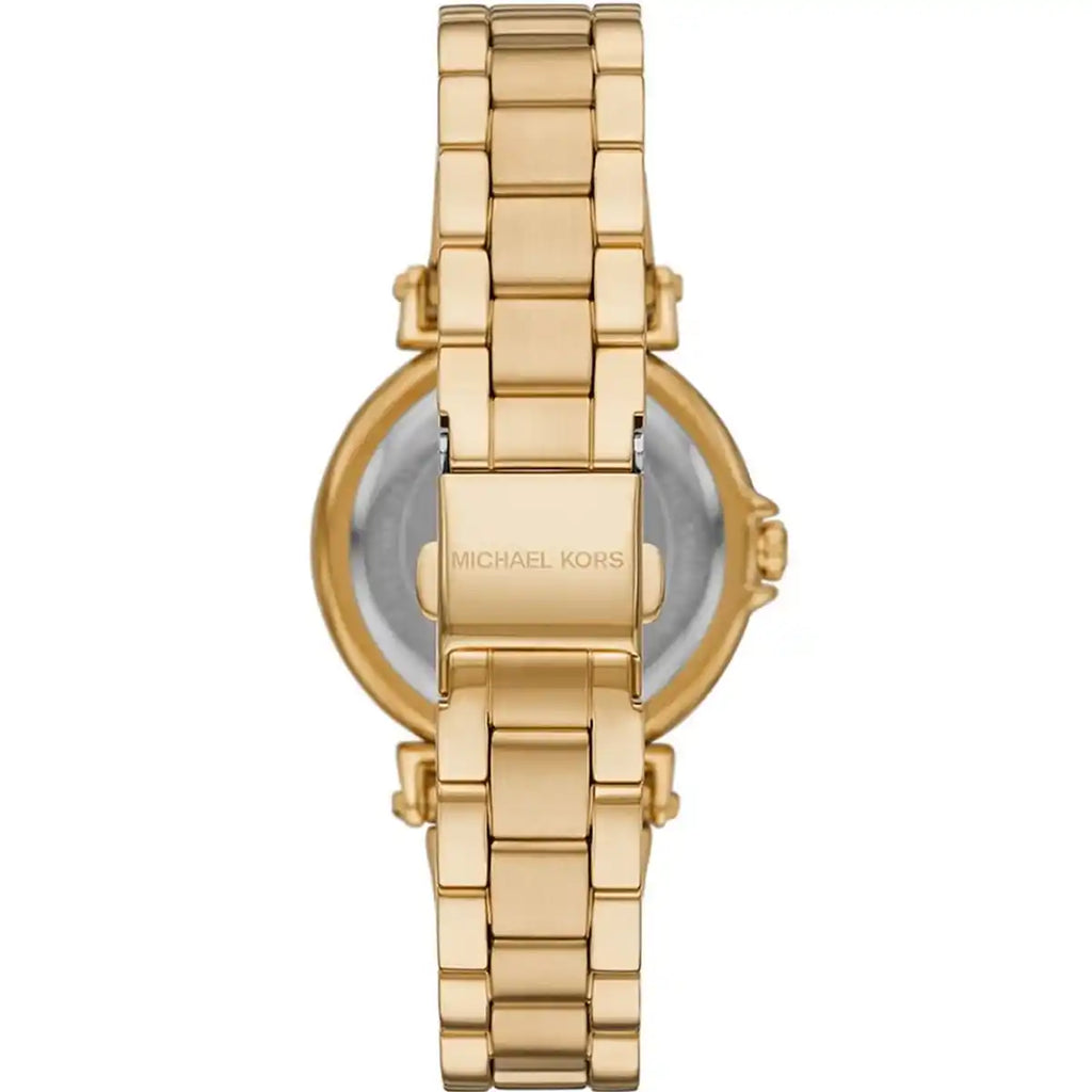 Michael Kors Maren MK7516 Gold-Tone Crystal Rectangular Watch