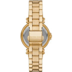 Michael Kors Maren MK7516 Gold-Tone Crystal Rectangular Watch