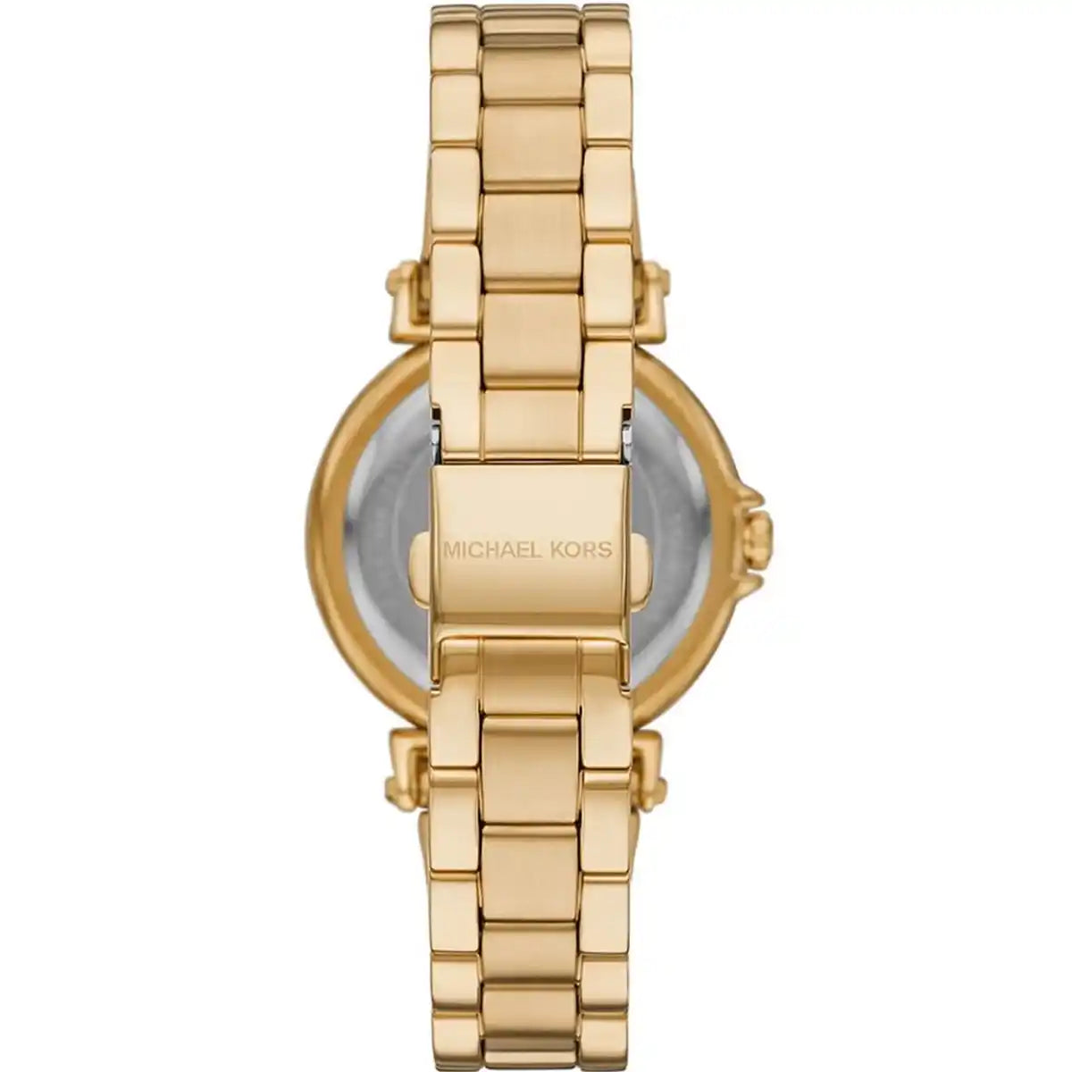 Michael Kors Maren MK7516 Gold-Tone Crystal Rectangular Watch