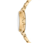 Michael Kors Maren MK7516 Gold-Tone Crystal Rectangular Watch