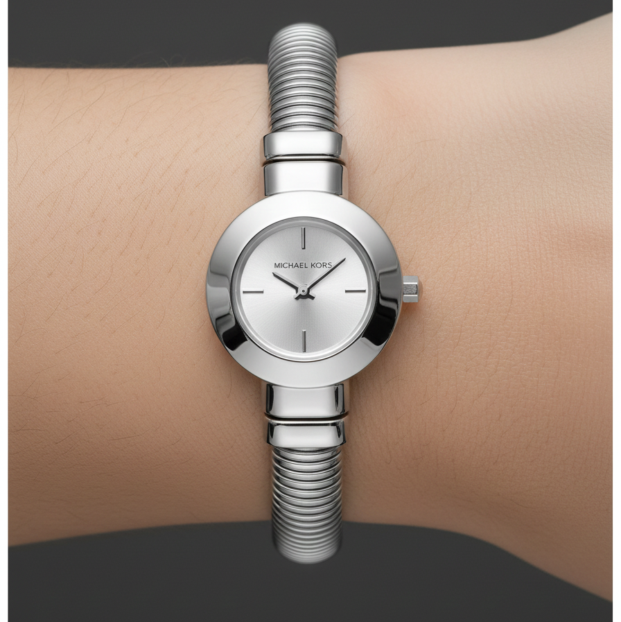 Michael Kors Gramercy MK7529 Silver Bangle Watch